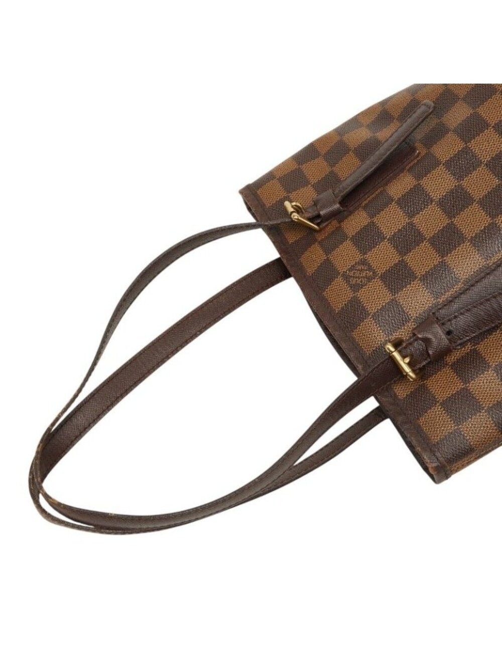 Louis Vuitton Damier Marais Tote Shoulder Bag Brown Leather - Picture 8 of 10